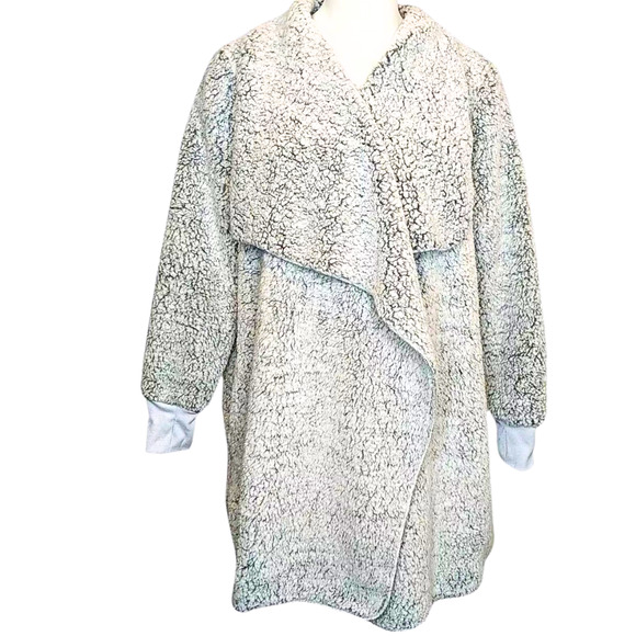 Bumblebella by Jill Martin Petite Sherpa Long in Frost Gray Size 3X - Picture 2 of 2